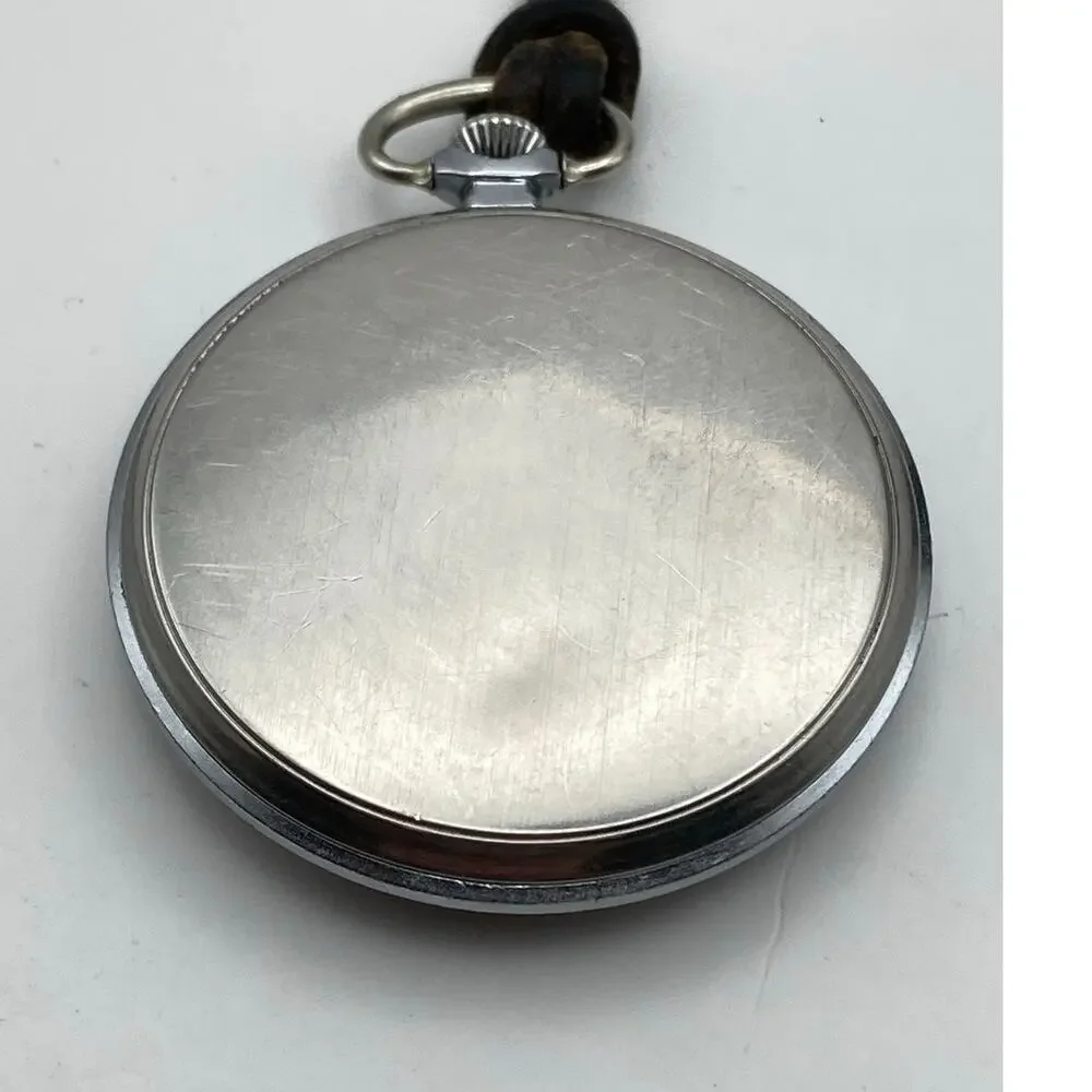 Vintage Leonidas Swiss Mechanical 17 Jewel Pocket Watch 48mm 445 Unitas Movement